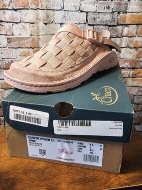 Chaco Canyon Woven CL Sandal in Rose Quartz (Pink)